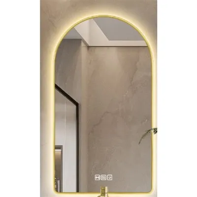 Puis-je trouver un miroir LED éclairé à intensité variable avec un haut-parle...